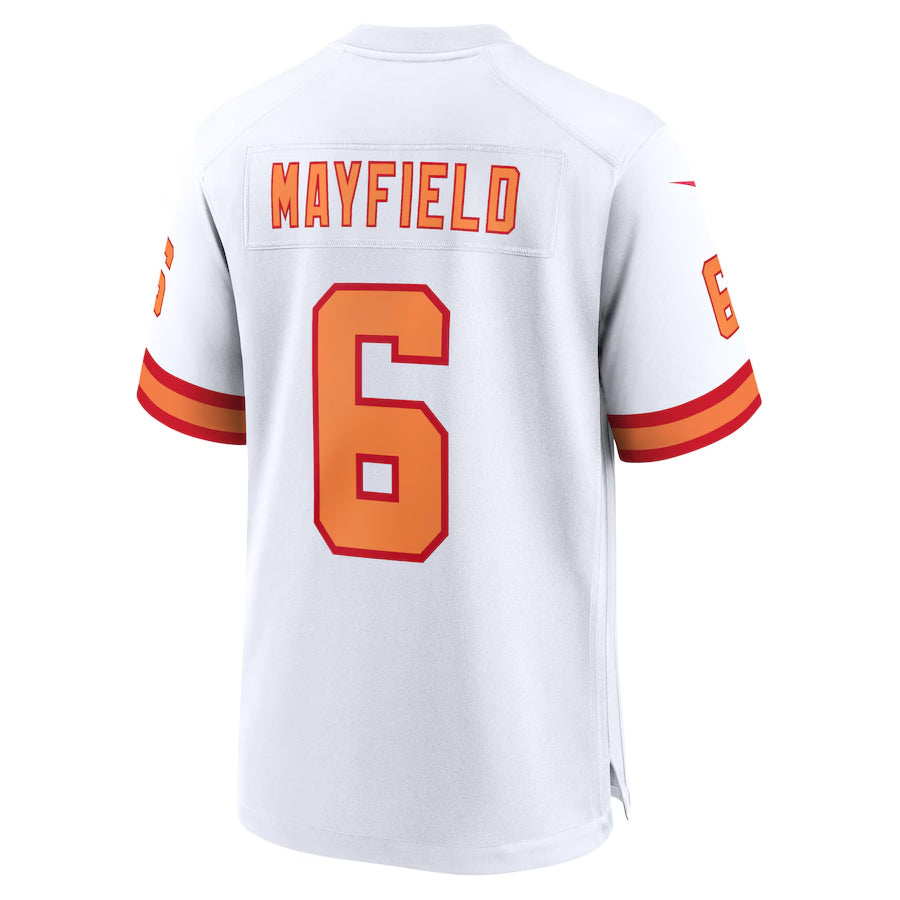 Kdoa TB.Buccaneers #6 Baker Mayfield Player White Home Game Stitched Jerseys