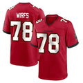 Kdoa TB.Buccaneers #78 Tristan Wirfs Player Red Home Game Stitched Jerseys