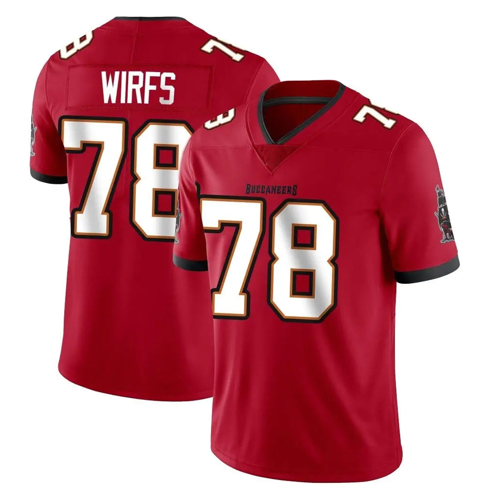 Kdoa TB.Buccaneers #78 Tristan Wirfs Player Red Limited Vapor Home Game Stitched Jerseys