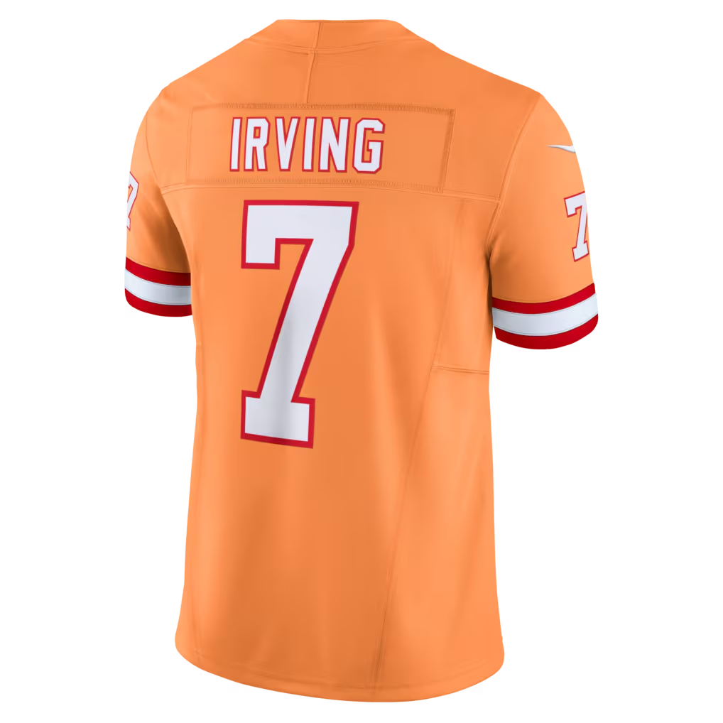 Kdoa TB.Buccaneers #7 Bucky Irving Orange Alternate 2 Throwback Vapor F.U.S.E. Limited Stitched Jerseys