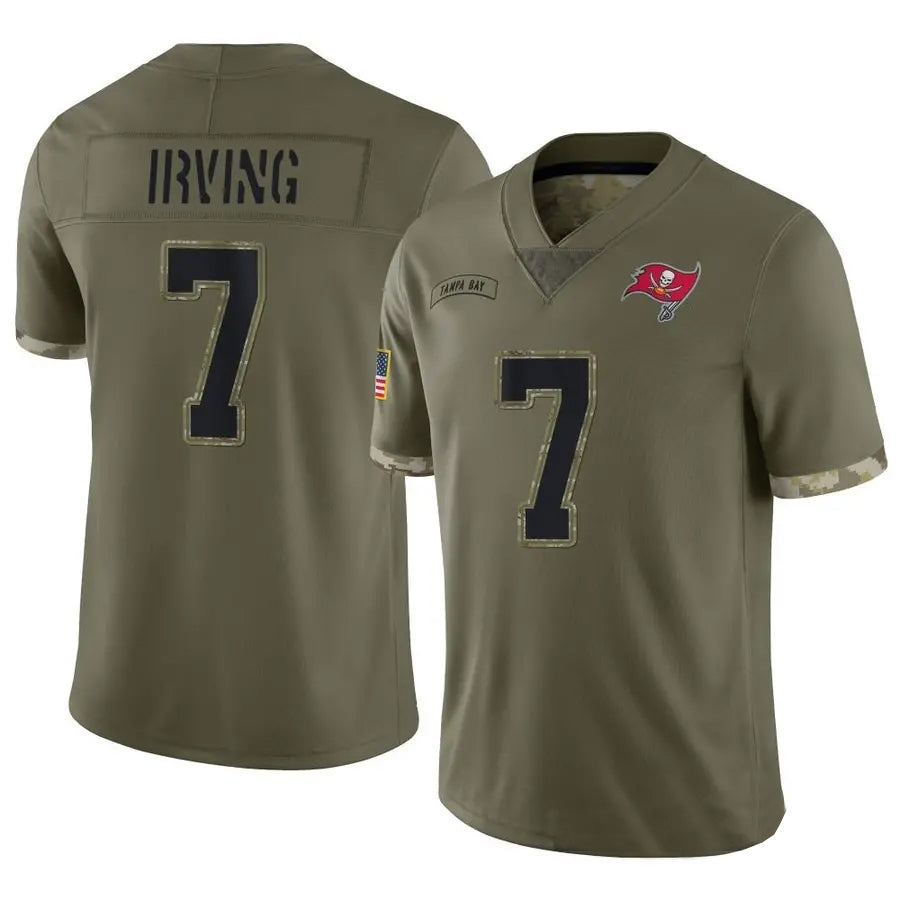 Kdoa TB.Buccaneers #7 Bucky Irving Player Limited Olive Salute To Service Stitched Jerseys