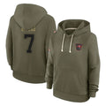 Kdoa TB.Buccaneers #7 Bucky Irving Player Olive Salute To Service Hoodies Stitched Jerseys