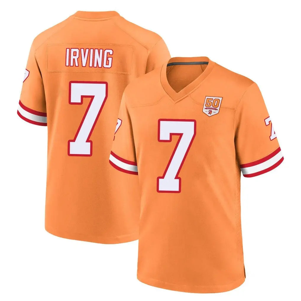 Kdoa TB.Buccaneers #7 Bucky Irving Player Orange Throwback Home Game Stitched Jerseys