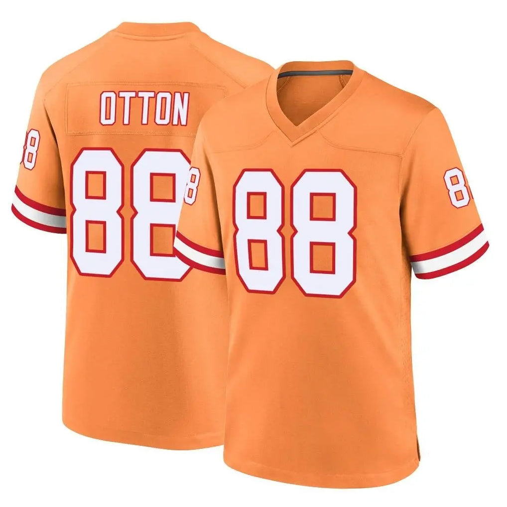 Kdoa TB.Buccaneers #88 Cade Otton Player Orange Throwback Home Game Stitched Jerseys