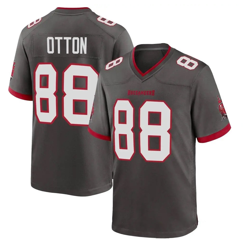 Kdoa TB.Buccaneers #88 Cade Otton Player Pewter Alternate Home Game Stitched Jerseys
