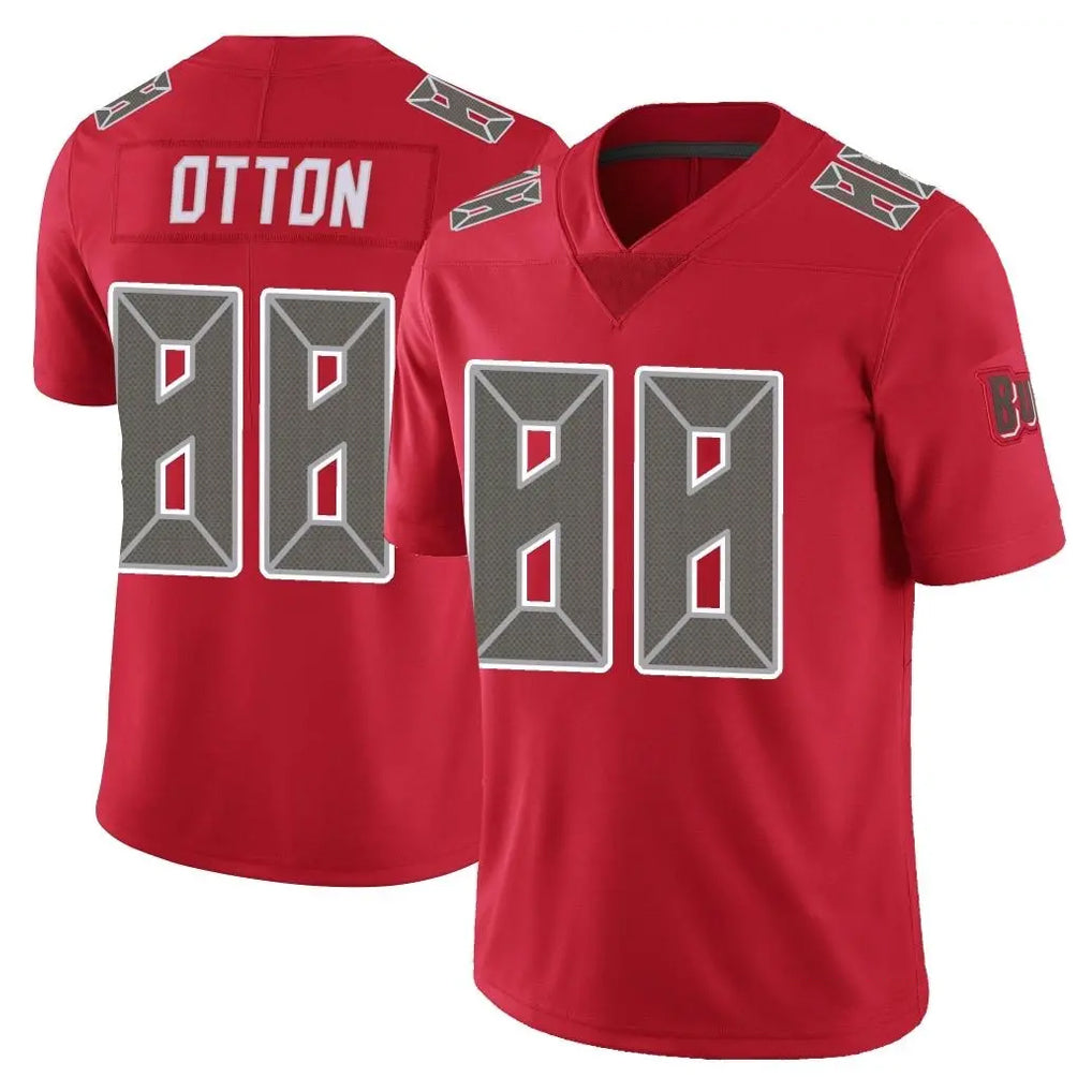 Kdoa TB.Buccaneers #88 Cade Otton Player Red Limited Color Rush Home Game Stitched Jerseys