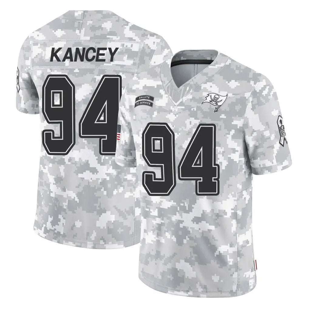 Kdoa TB.Buccaneers #94 Calijah Kancey Player Arctic Camo Limited Salute To Service Home Game Stitched Jerseys