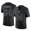 Kdoa TB.Buccaneers #94 Calijah Kancey Player Black Reflective Limited Home Game Stitched Jerseys