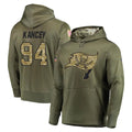Kdoa TB.Buccaneers #94 Calijah Kancey Player Olive Salute to Service Pullover Hoodie Home Game Stitched Jerseys