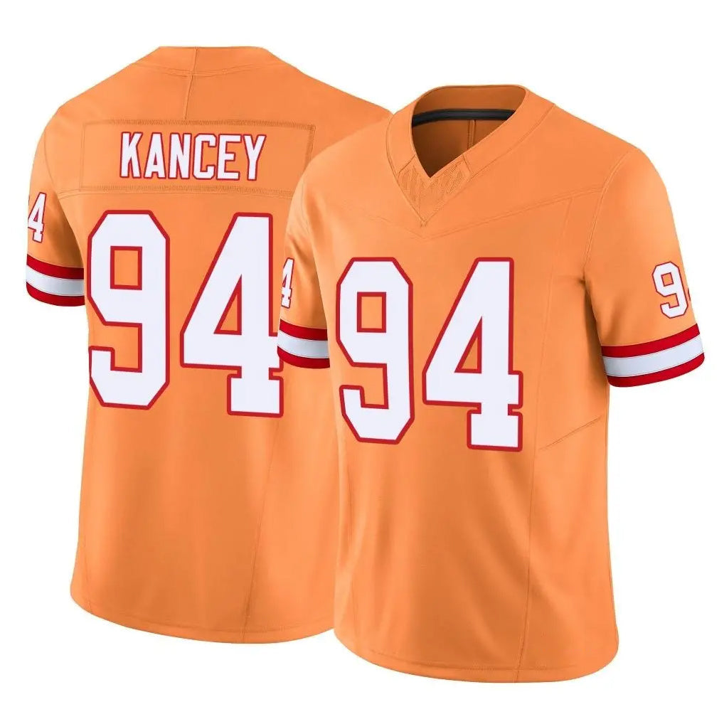 Kdoa TB.Buccaneers #94 Calijah Kancey Player Orange Limited Vapor F.U.S.E. Home Game Stitched Jerseys