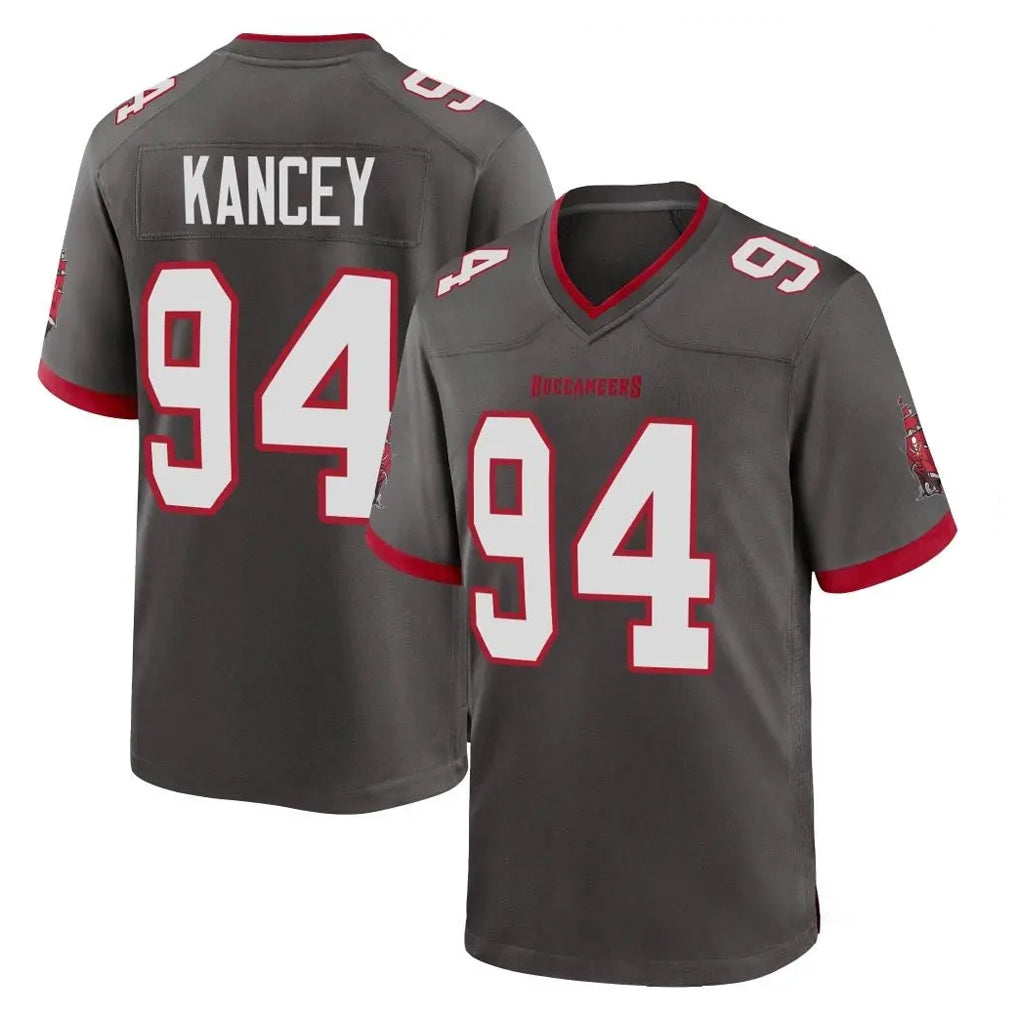Kdoa TB.Buccaneers #94 Calijah Kancey Player Pewter Alternate Home Game Stitched Jerseys