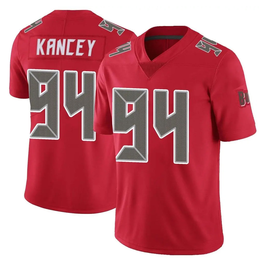 Kdoa TB.Buccaneers #94 Calijah Kancey Player Red Limited Color Rush Home Game Stitched Jerseys