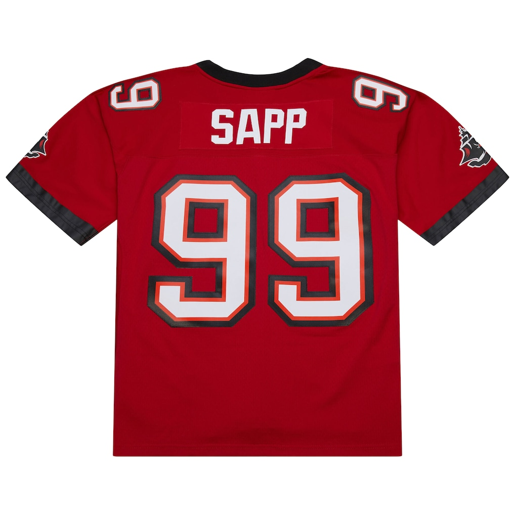 Kdoa TB.Buccaneers #99 Warren Sapp Mitchell & Ness Red 2002 Legacy Replica Jersey Stitched Puhic Game Jerseys