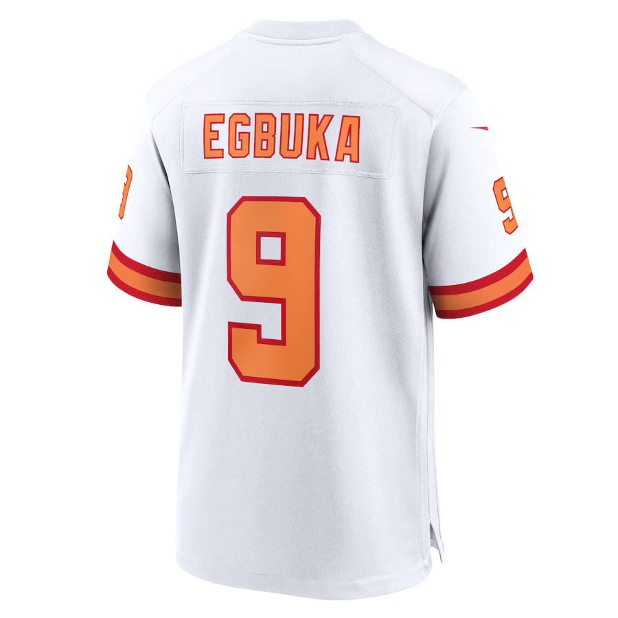 Kdoa TB.Buccaneers #9 Emeka Egbuka Player White Home Game Stitched Jerseys