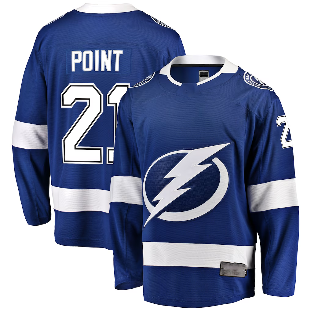 Kdoa TB.Lightning #21 Brayden Point Blue Breakaway Jerseys