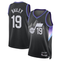 Kdoa U.Jazz #19 Ace Bailey Black Swingman Player Jerseys - Statement Edition