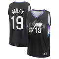 Kdoa U.Jazz #19 Ace Bailey Fanatics Black 2025 Draft First Round Pick Fast Break Replica Jerseys - Statement Edition