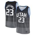 Kdoa U.Jazz #23 Lauri Markkanen Fanatics Black 2025-2026 City Edition Fast Break Jerseys