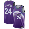 Kdoa U.Jazz #24 Walker Kessler Purple Swingman Jerseys- Icon Edition