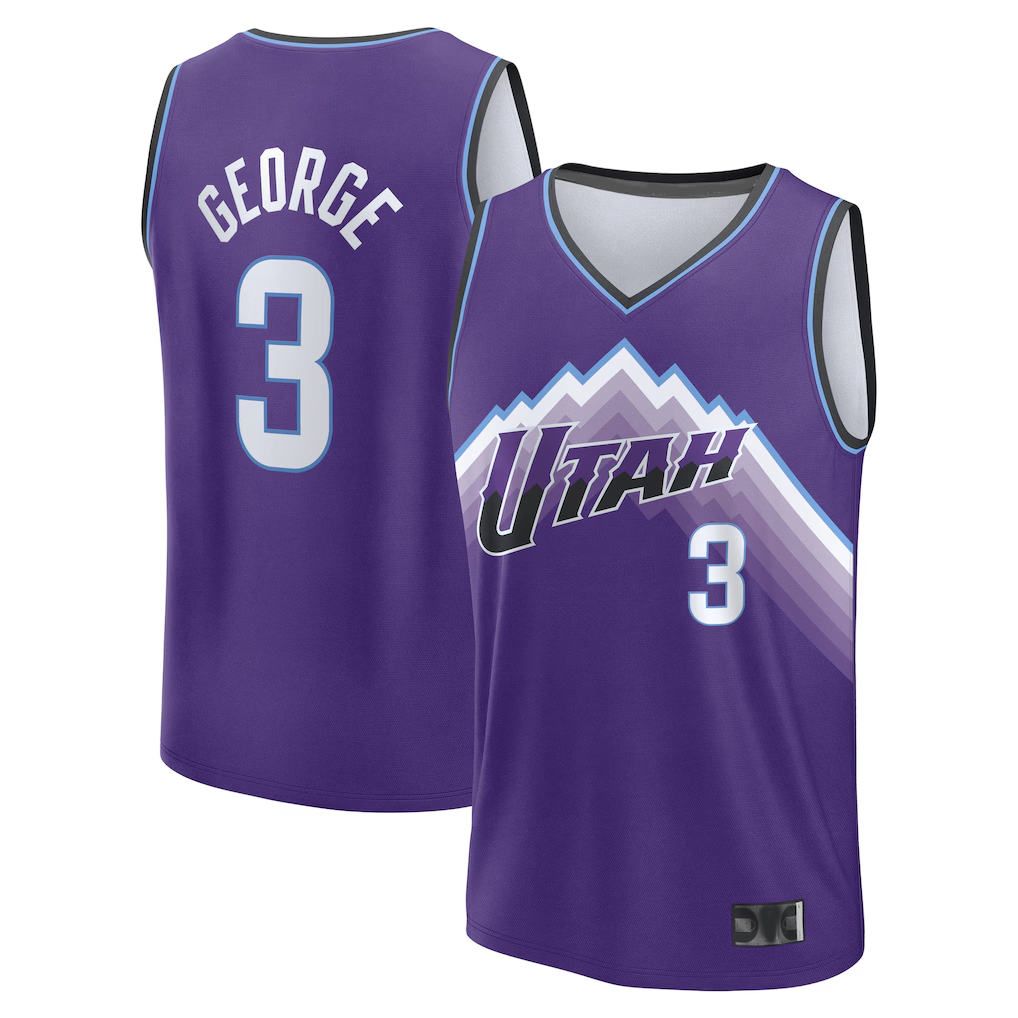 Kdoa U.Jazz #3 Keyonte George Fanatics Purple Fast Break Jerseys - Icon Edition