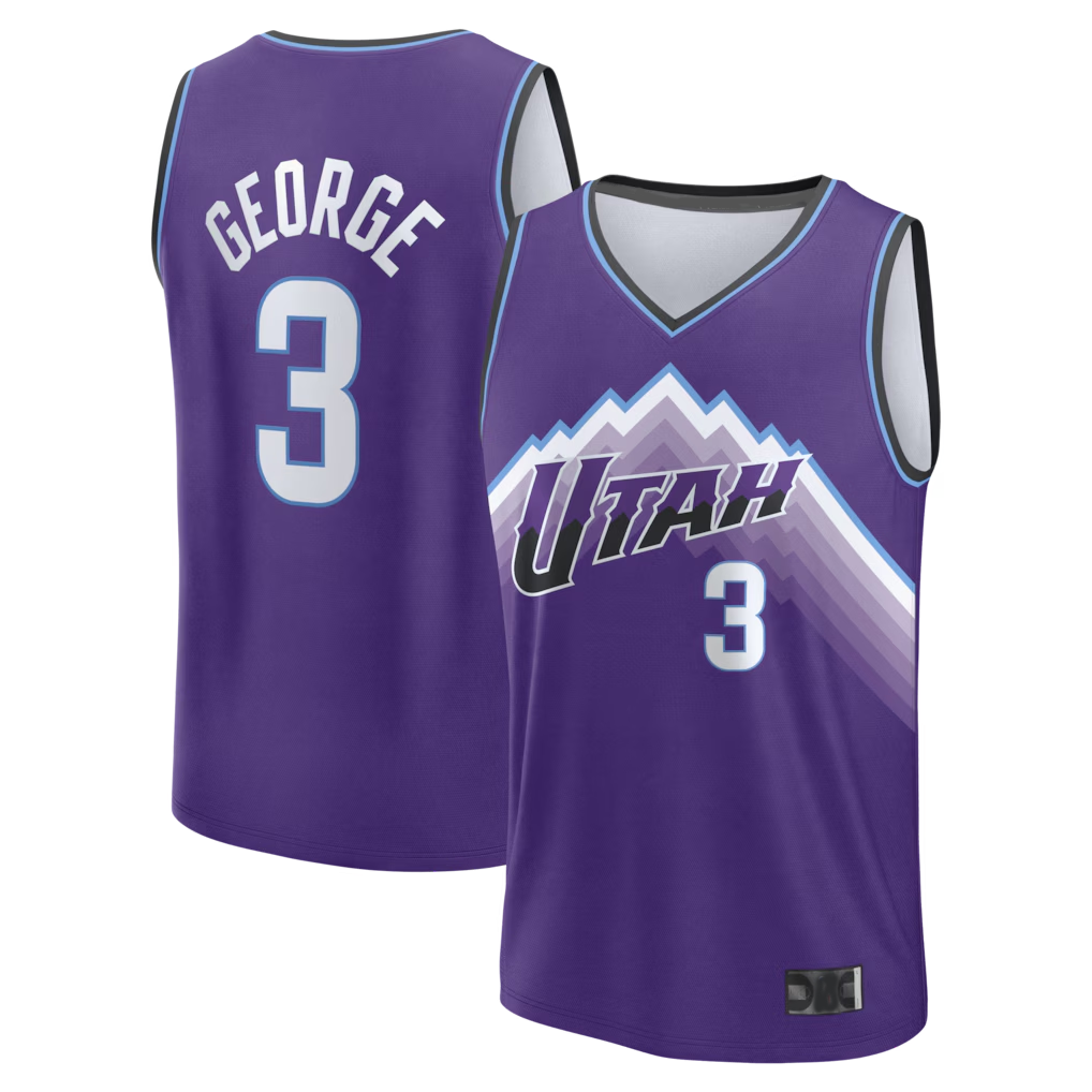 Kdoa U.Jazz #3 Keyonte George Fanatics Purple Fast Break Replica Jerseys - Icon Edition