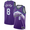 Kdoa U.Jazz #8 Isaiah Collier Purple Swingman Jerseys - Icon Edition