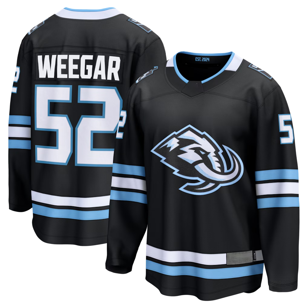 Kdoa U.Mammoth #52 MacKenzie Weegar Black Home Breakaway Jerseys