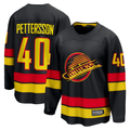 Kdoa V.Canucks #40 Elias Pettersson Black Breakaway Jerseys