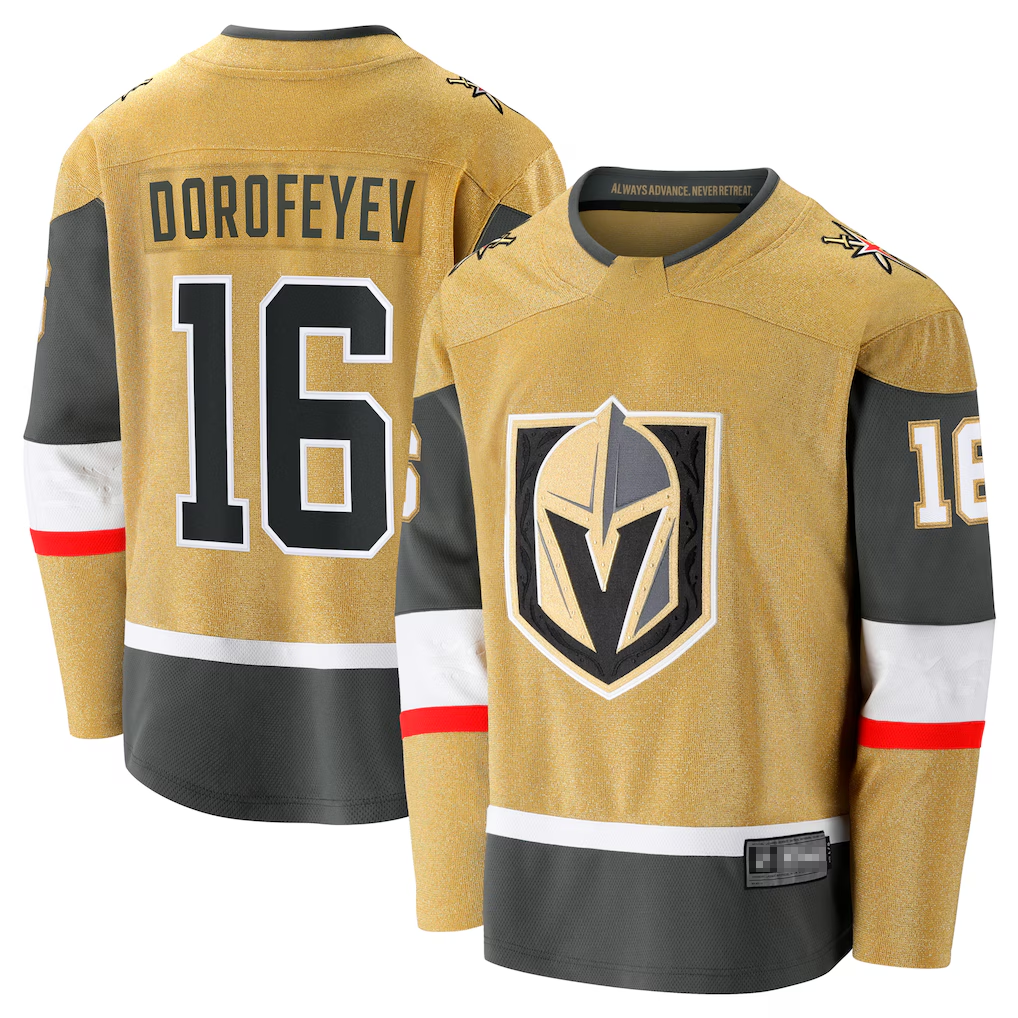 Kdoa V.Golden Knights #16 Pavel Dorofeyev Gold Premier Breakaway Player Jerseys