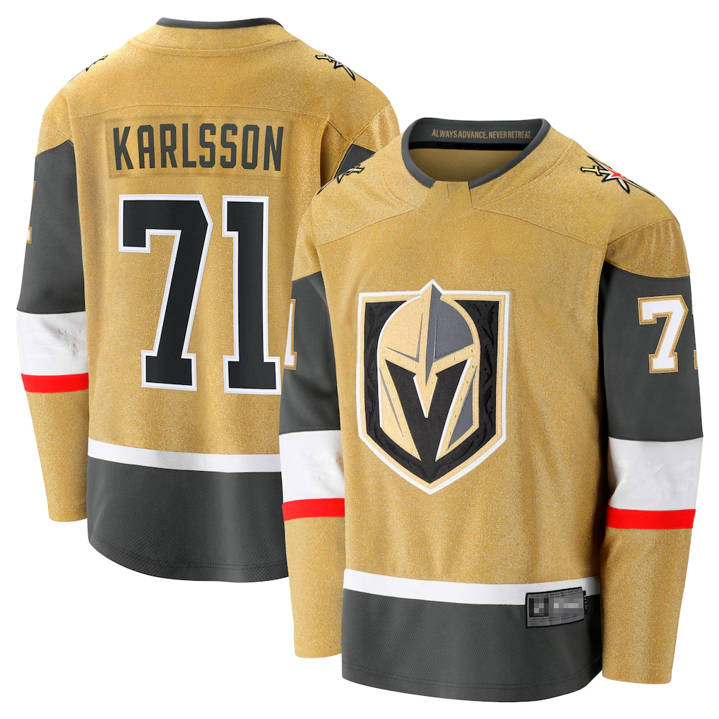 Kdoa V.Golden Knights #71 William Karlsson Gold Home Breakaway Jerseys