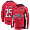 Kdoa W.Capitals #25 Jordan Kyrou Red Home Breakaway Jerseys