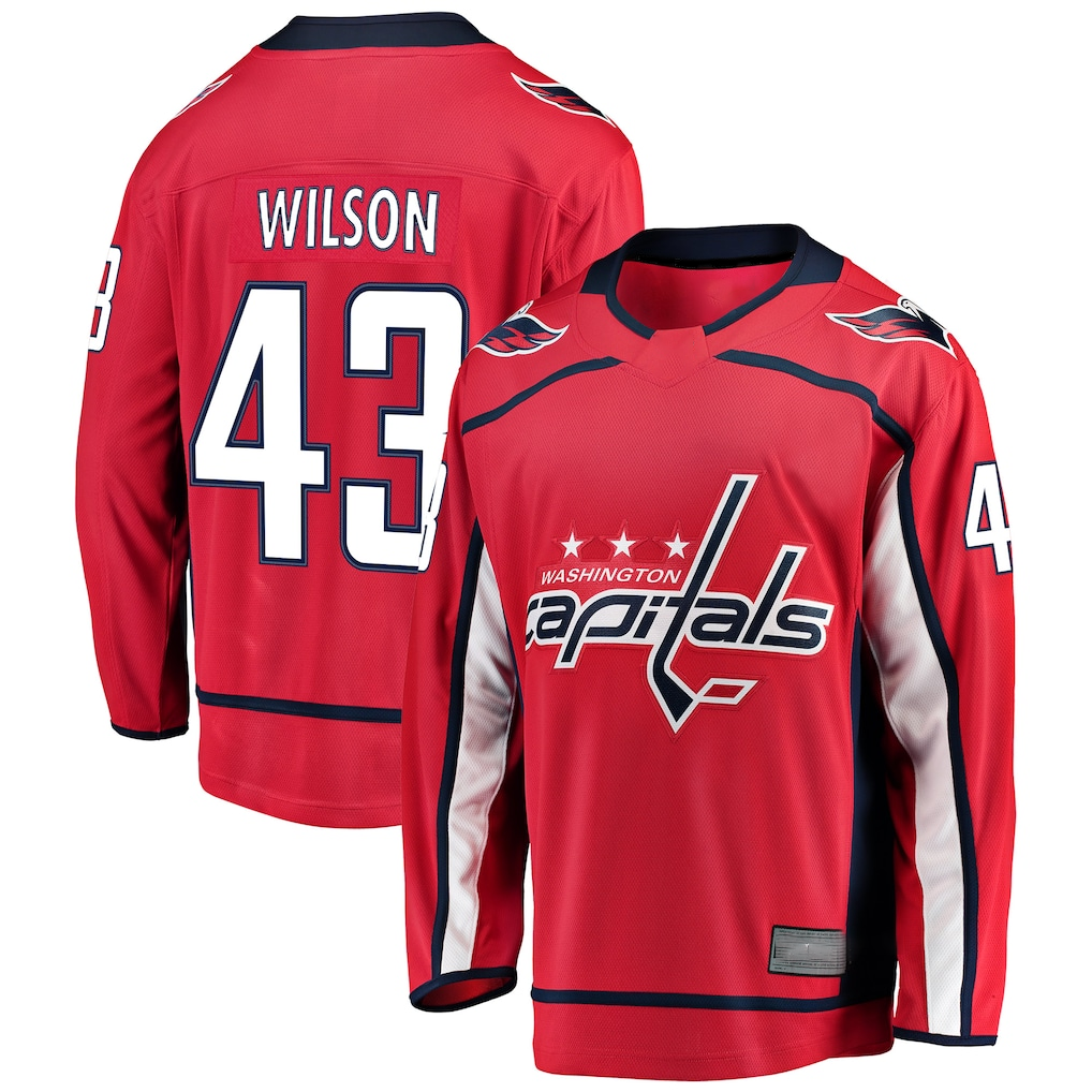 Kdoa W.Capitals #43 Tom Wilson Red Home Breakaway Player Jerseys