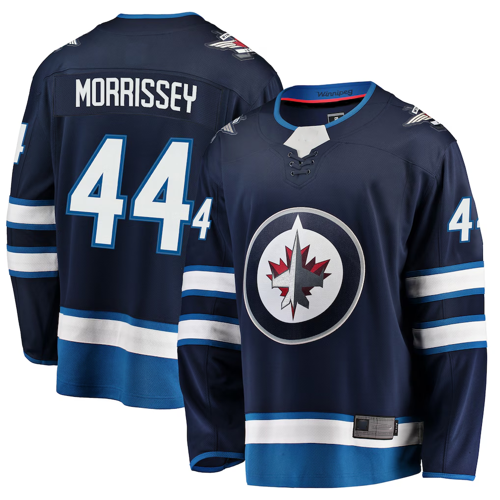 Kdoa W.Jets #44 Josh Morrissey Navy Breakaway Replica Jerseys