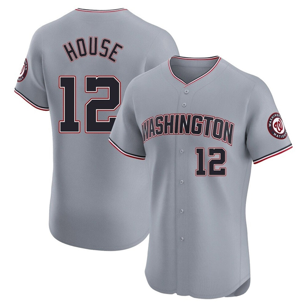 Kdoa W.Nationals #12 Brady House Player Gray City Connect Elite Alternate Stitched Jerseys