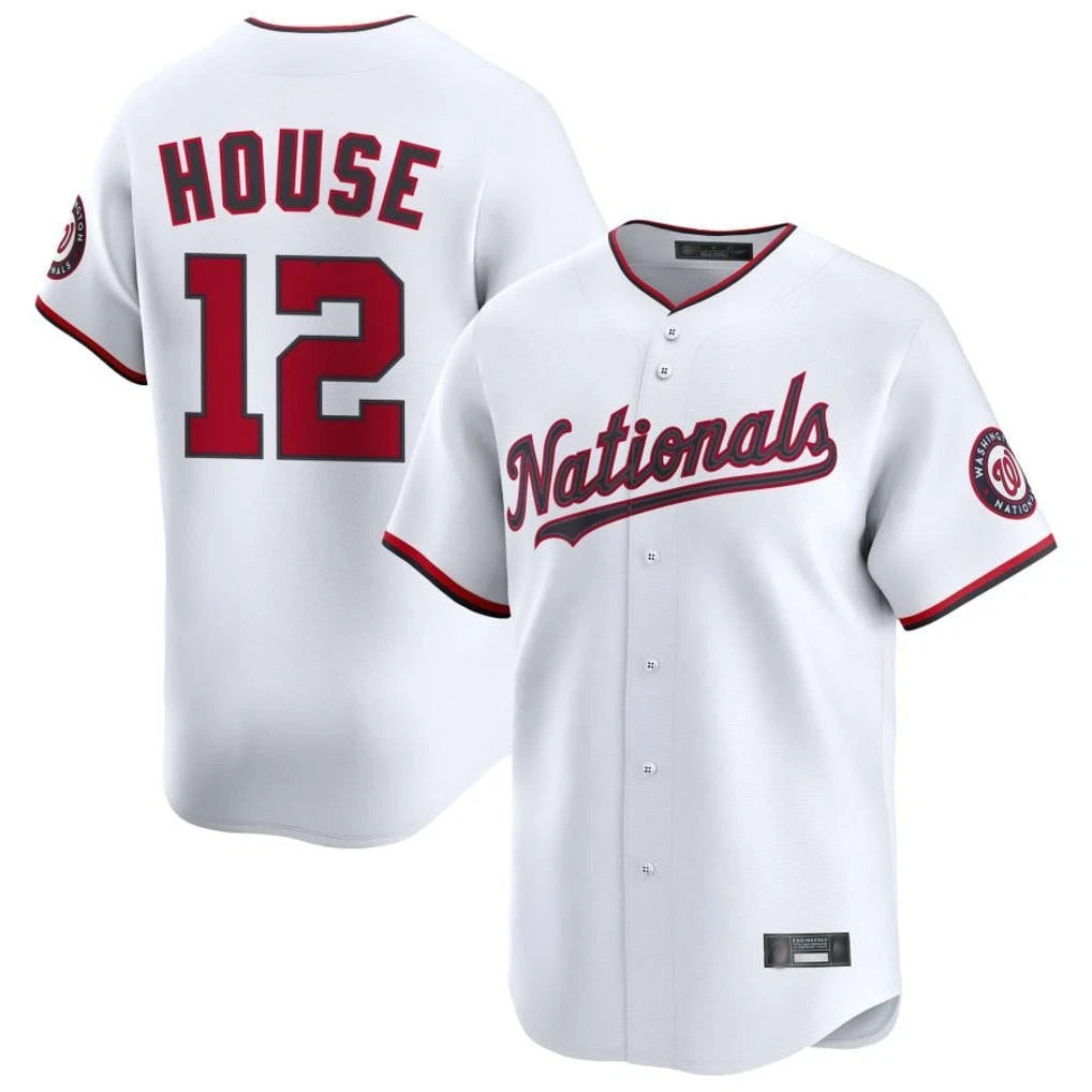 Kdoa W.Nationals #12 Brady House Player White Alternate Limited Game Stitched Jerseys