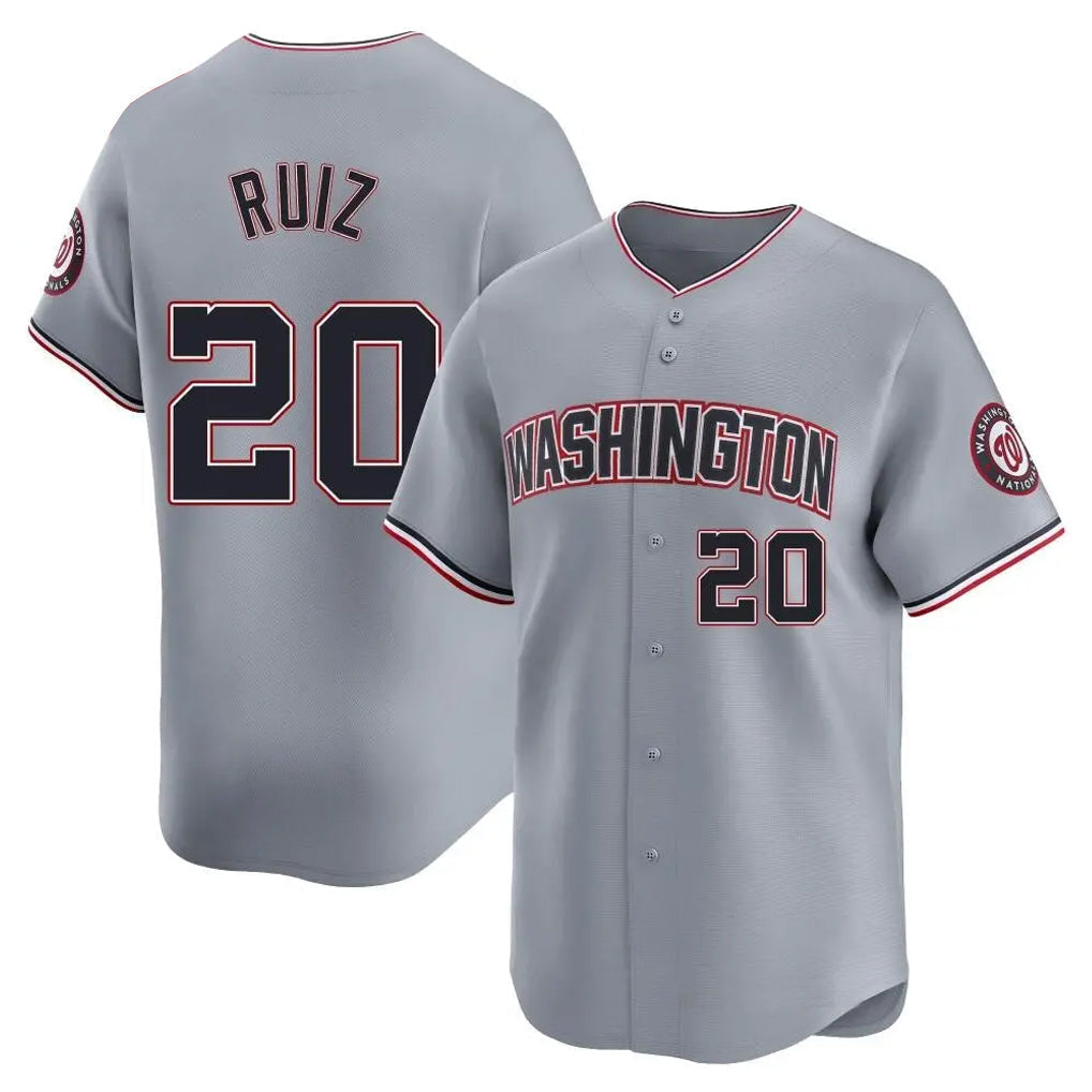 Kdoa W.Nationals #20 Keibert Ruiz Player Gray City Connect Elite Alternate Stitched Jerseys