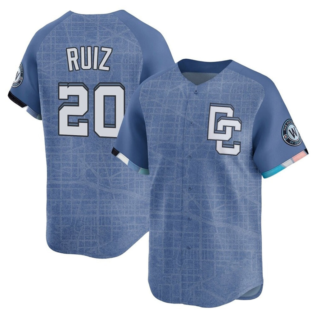 Kdoa W.Nationals #20 Keibert Ruiz Player Light Blue Limited City Connect Stitched Jerseys