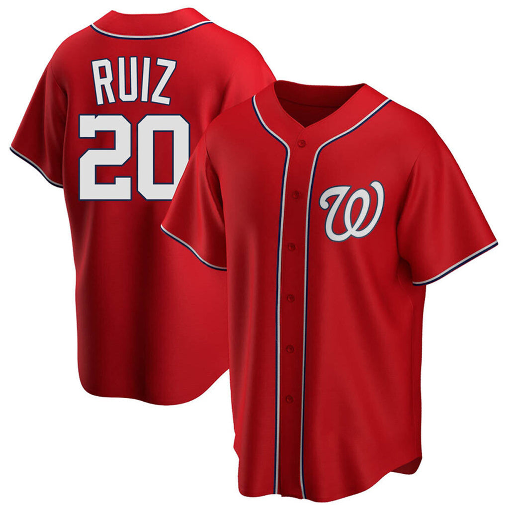 Kdoa W.Nationals #20 Keibert Ruiz Player Red Home Alternate Replica Jerseys