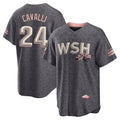 Kdoa W.Nationals #24 Cade Cavalli Player Gray City Connect Stitched Jerseys