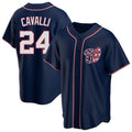 Kdoa W.Nationals #24 Cade Cavalli Player Navy Blue Replica Game Stitched Jerseys