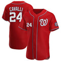 Kdoa W.Nationals #24 Cade Cavalli Player Red Alternate Elite Stitched Jerseys