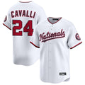 Kdoa W.Nationals #24 Cade Cavalli Player White Limited Stitched Jerseys