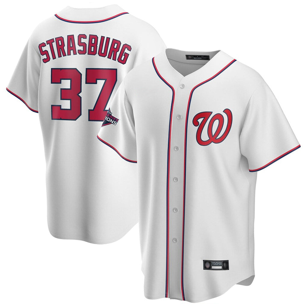 Kdoa W.Nationals #37 Stephen Strasburg Player White Game Stitched Jerseys