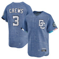 Kdoa W.Nationals #3 Dylan Crews Player Blue Limited City Connect Stitched Jerseys