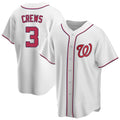 Kdoa W.Nationals #3 Dylan Crews Player White Game Replica Stitched Jerseys