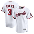 Kdoa W.Nationals #3 Dylan Crews Player White Limited Replica Stitched Jerseys