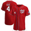 Kdoa W.Nationals #4 Daylen Lile Player Red Alternate Elite Stitched Jerseys