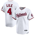 Kdoa W.Nationals #4 Daylen Lile Player White Alternate Limited Replica Stitched Jerseys