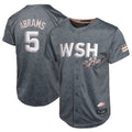 Kdoa W.Nationals #5 CJ Abrams Player Charcoal City Connect Limited Stitched Jerseys