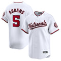 Kdoa W.Nationals #5 CJ Abrams Player White Home Limited Stitched Jerseys